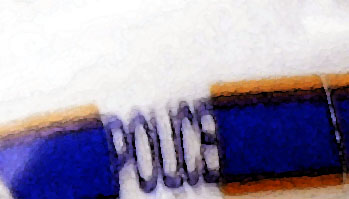 police logo side of car